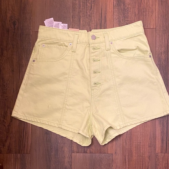 Levi's Light Green Denim Shorts - Picture 5 of 9